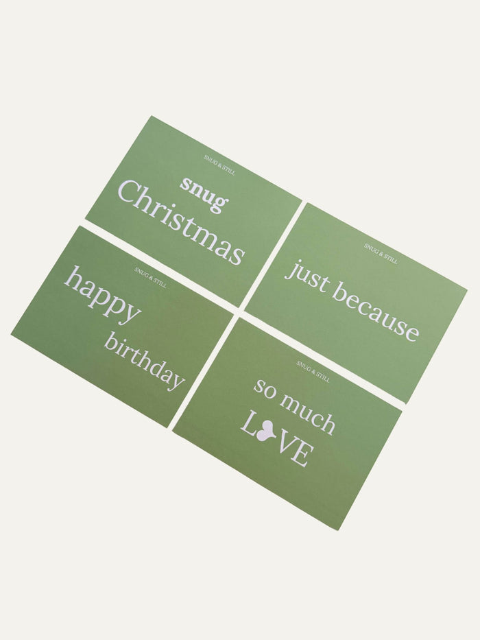 Snug Gifting Postcard with Personalised Message