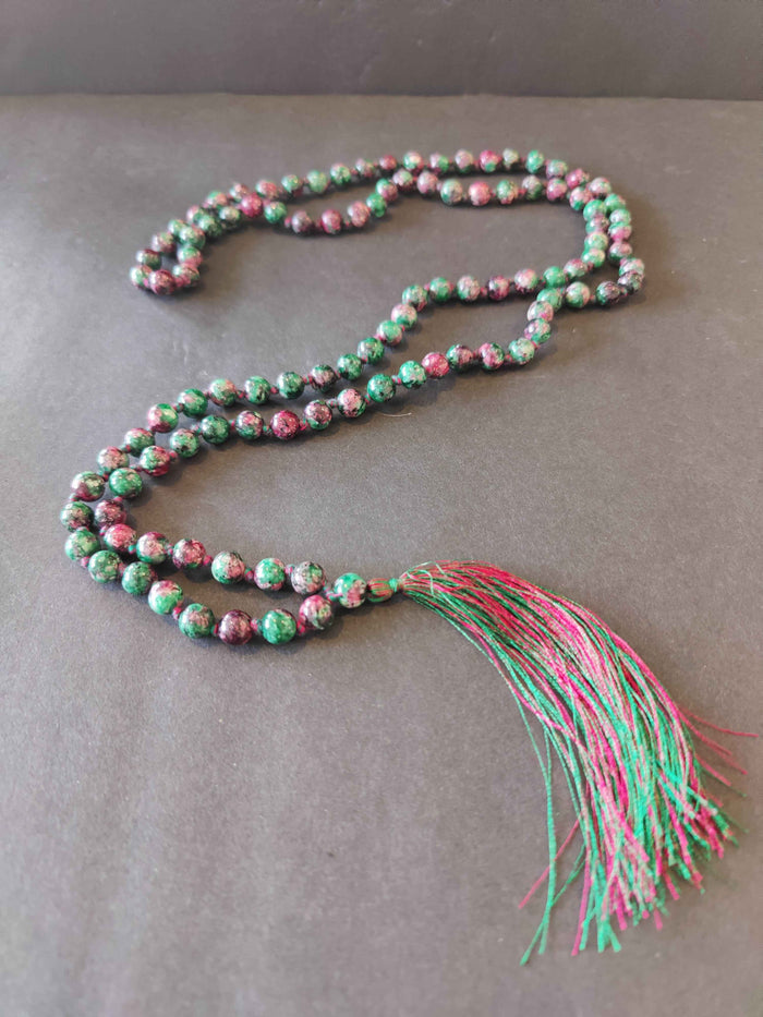 Stone Bead Mala Necklace - Smokin Resin Company