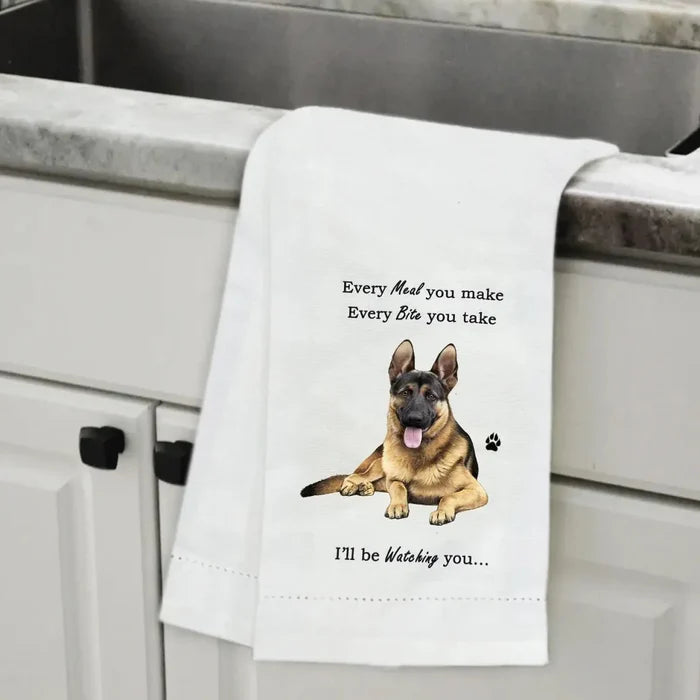 Novelty Tea Towel - German Shepherd Kitchen Towel