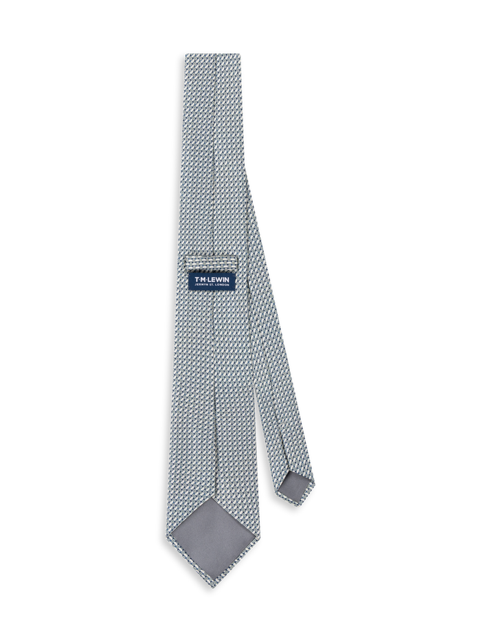 The Italian Crosshatch Print Tie