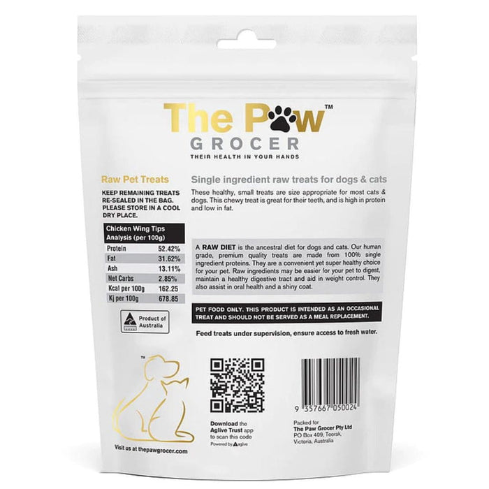 The Paw Grocer THE PAW GROCER WHITE FREEZE-DRIED CHICKEN WING TIPS 90G