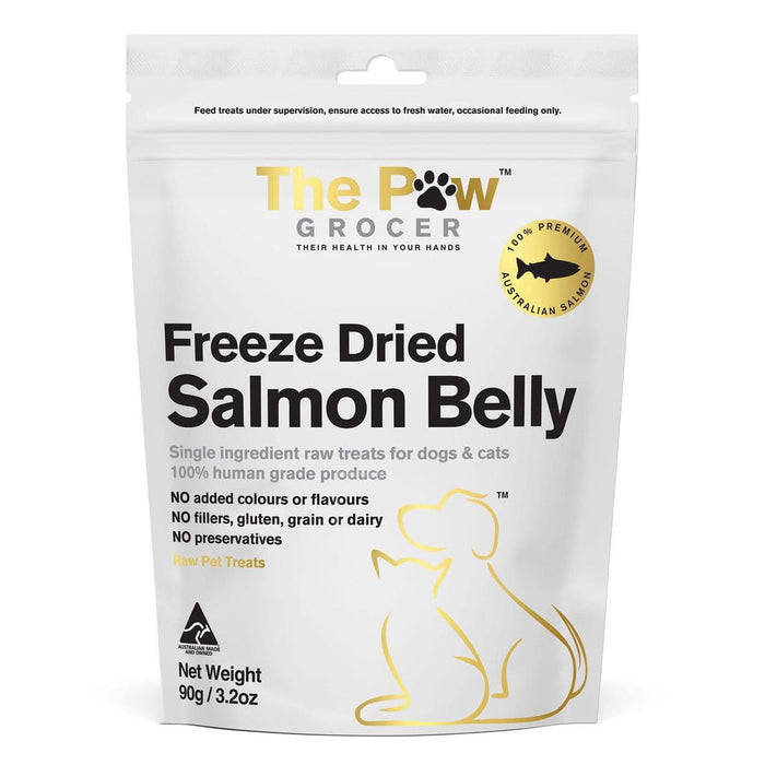 The Paw Grocer THE PAW GROCER WHITE FREEZE-DRIED SALMON BELLY TREATS 90G
