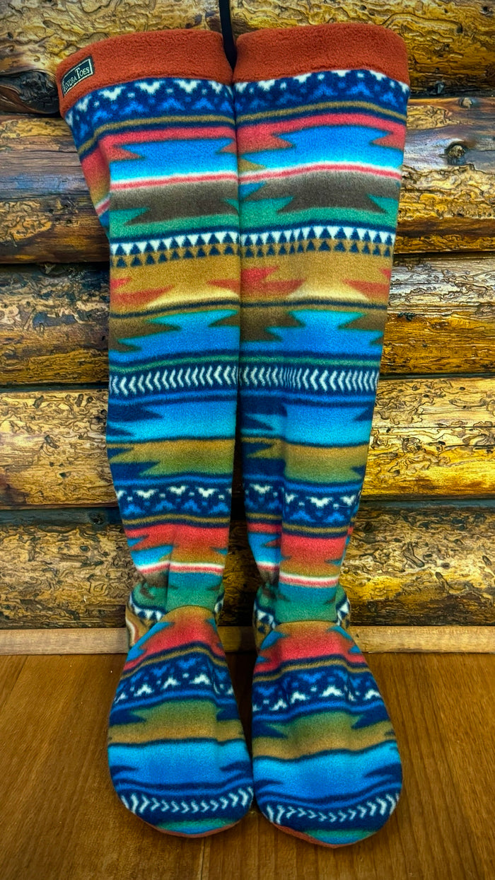 Turquoise Navajo Men's Slipper Socks