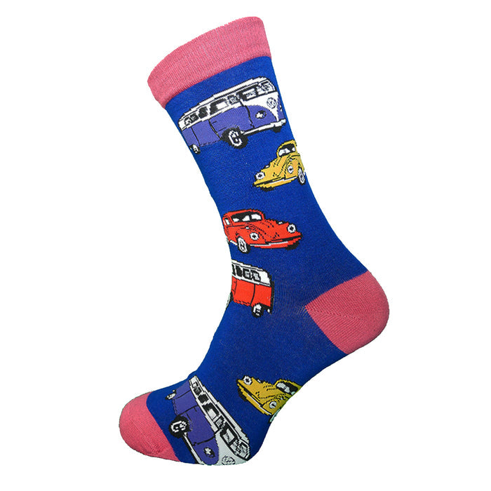 VW Bugs and Campers Bamboo crew socks