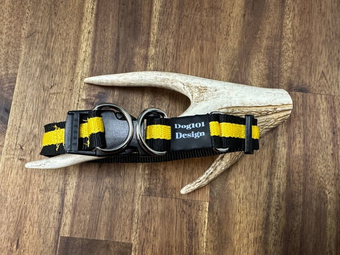 Dogtraining101 Large Yellow/Black - 2 Tone Double Up Collar