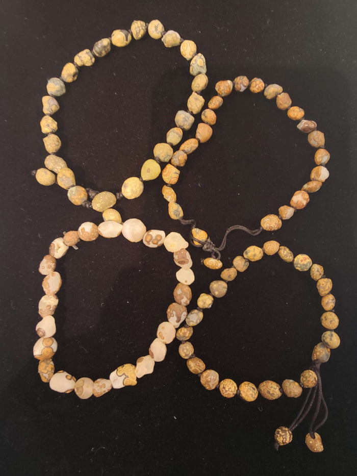 Zhuozi Mountain Eye Agate Beaded Bracelet - Smokin Resin Company