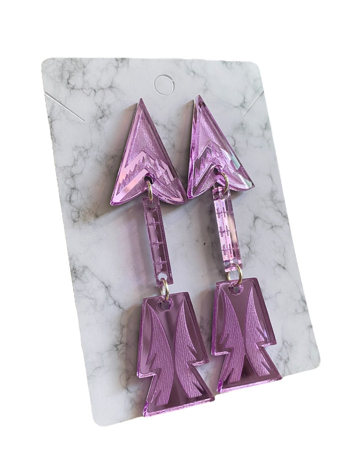 1 Tier Arrow Earrings made by Rykelle Kemp (variety of colors)