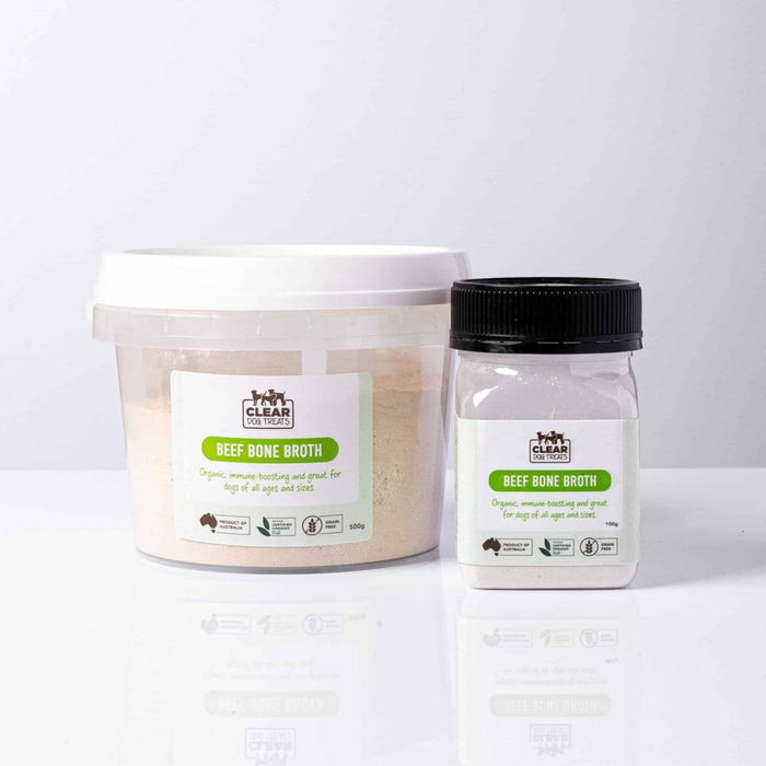 Clear Dog Treats 100g - Organic Bone Broth for Dogs – Beef