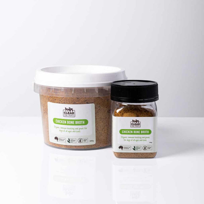 Clear Dog Treats 100g - Organic Bone Broth for Dogs – Chicken