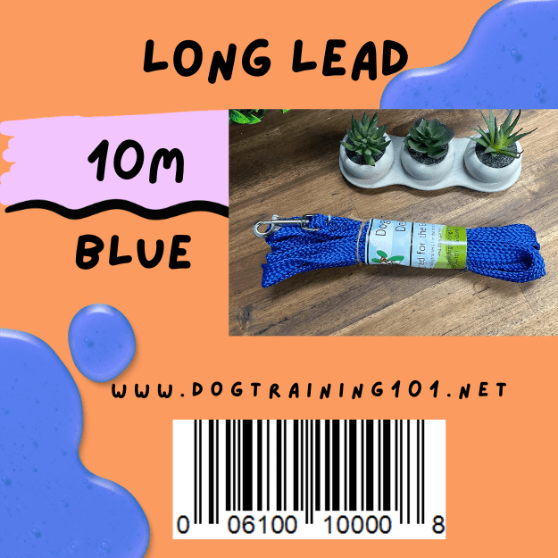 Dogtraining101 Blue 10M Flat Lead     **Discontinued**