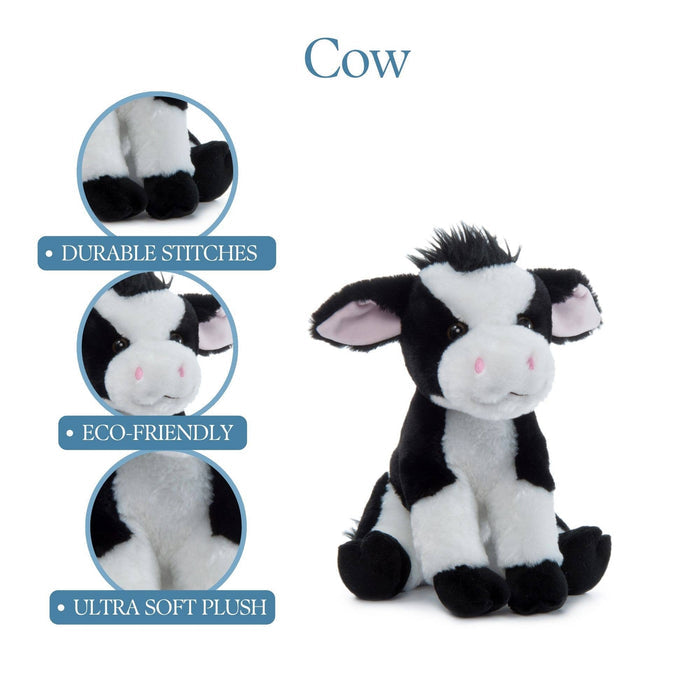 12" (28cm) Wild Onez Cow Farm/Barnyard Animal Stuffed plush