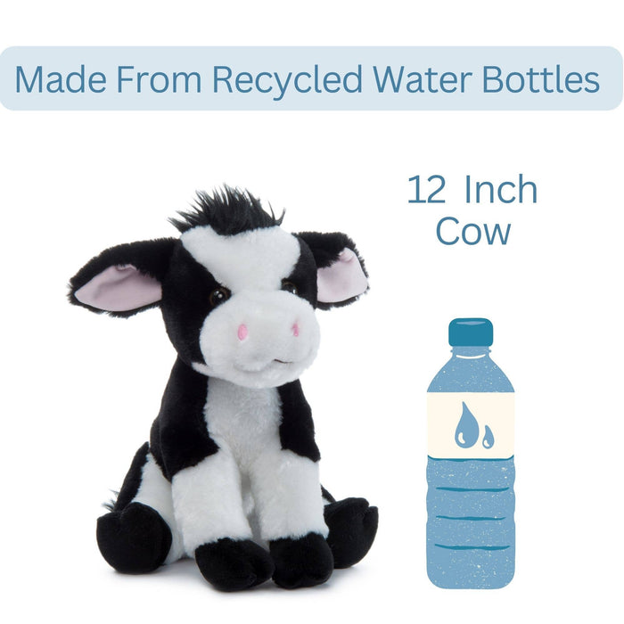 12" (28cm) Wild Onez Cow Farm/Barnyard Animal Stuffed plush
