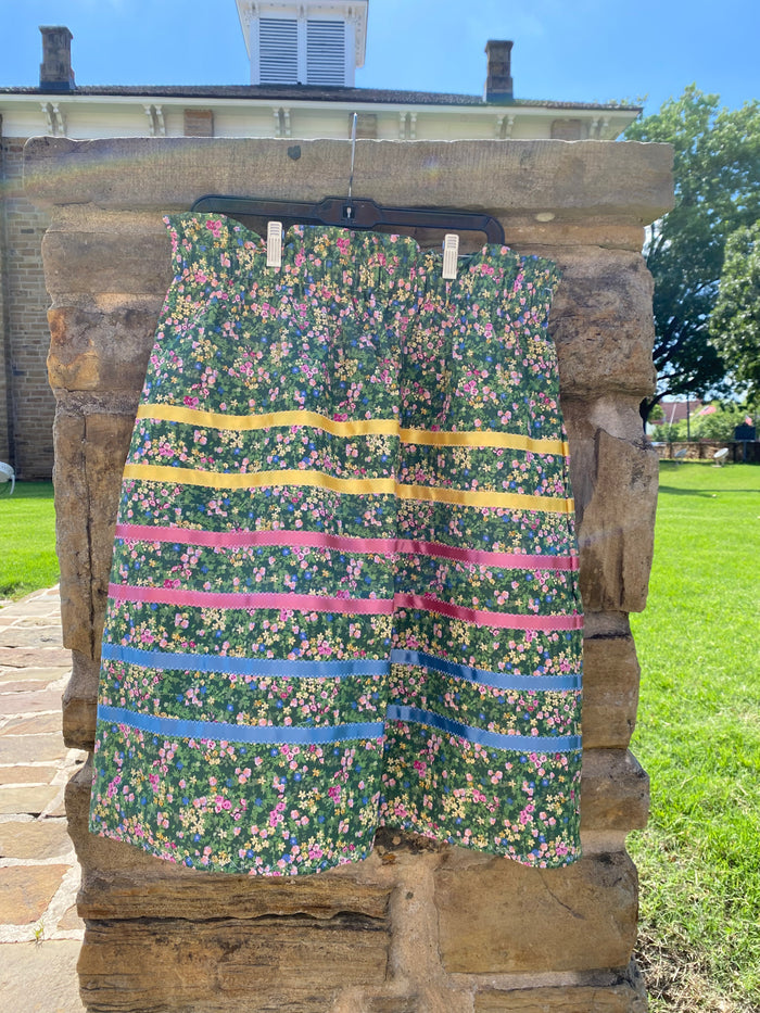 Adult Ribbons skirts, Made by Mvskoke Artist, Emma Ren