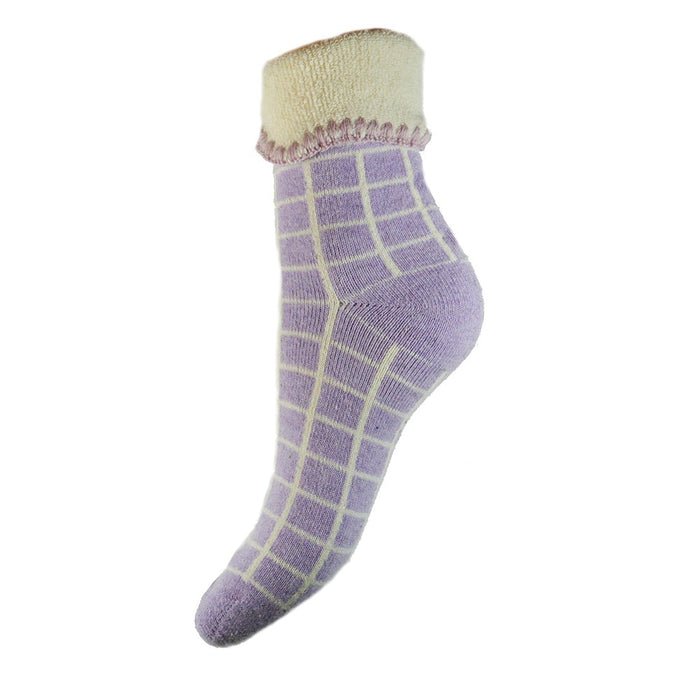 3 pairs of Purple cuff socks