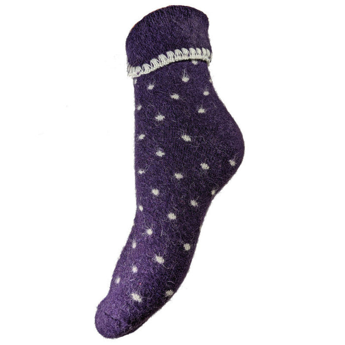 3 pairs of Purple cuff socks