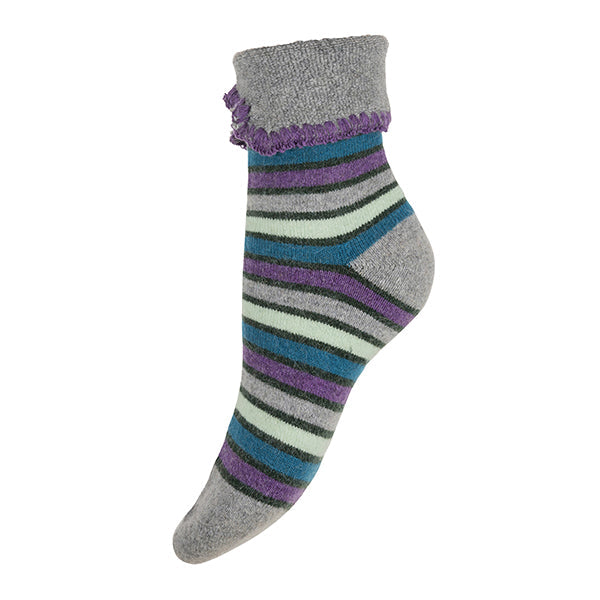 3 pairs of Striped cuff socks