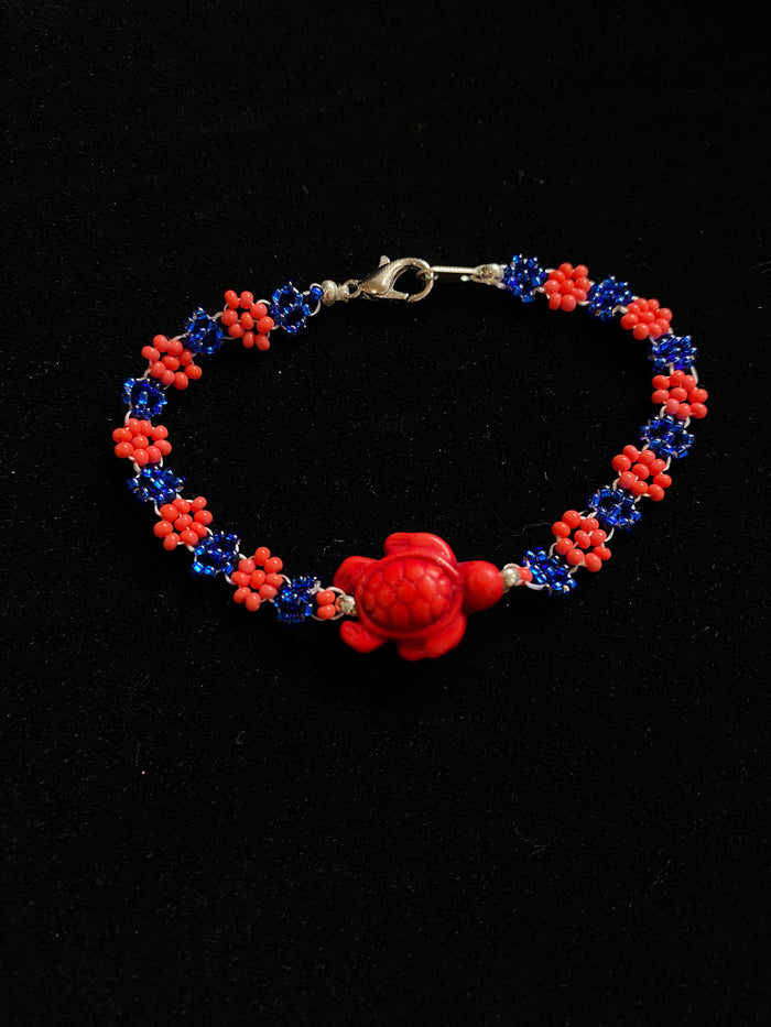 beaded turtle bracelets (variety of colors & sizes)