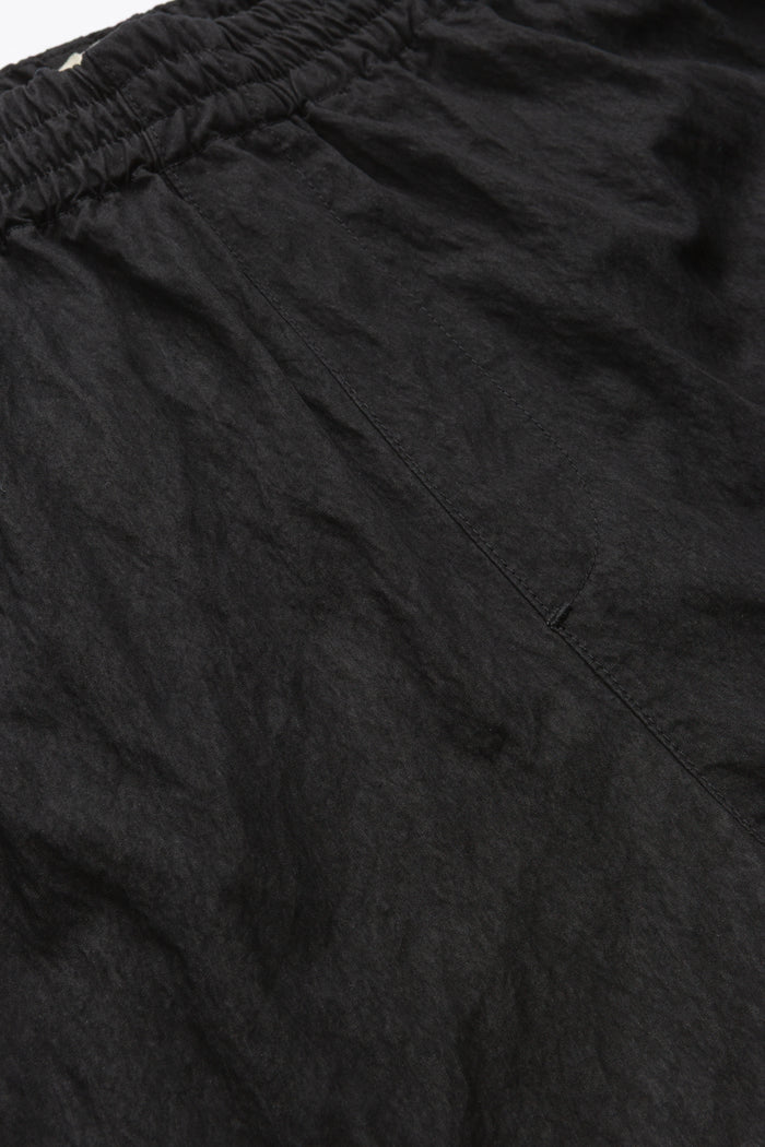 4" Active Short - Black Crinkle Nylon