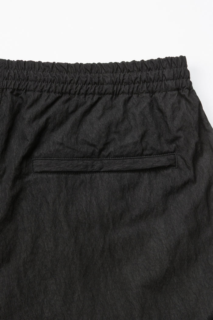 4" Active Short - Black Crinkle Nylon