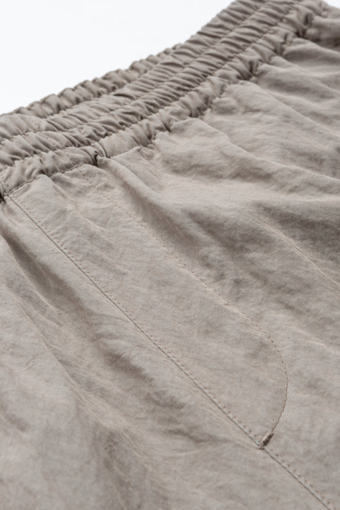 4" Active Short - Warm Grey Crinkle Nylon
