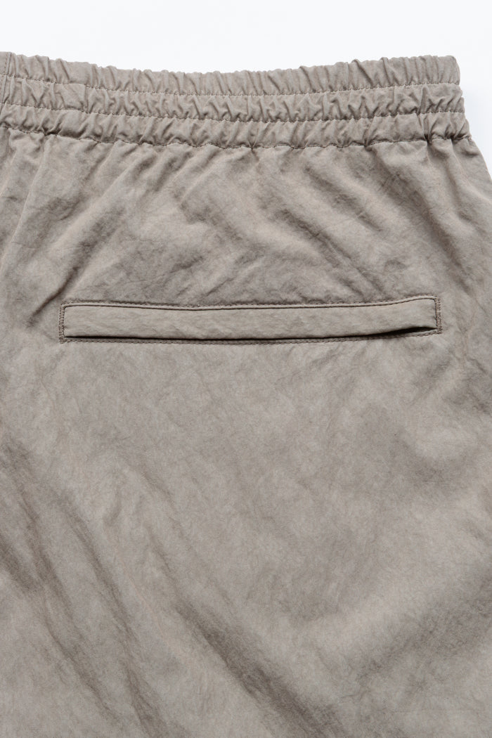 4" Active Short - Warm Grey Crinkle Nylon