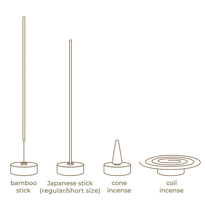 4 WAY Brass Incense Holder for bamboo and Japanese incense, coil, and cone