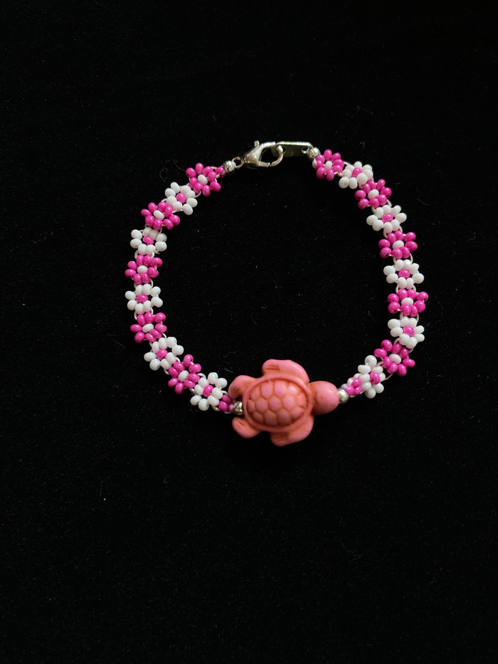 beaded turtle bracelets (variety of colors & sizes)