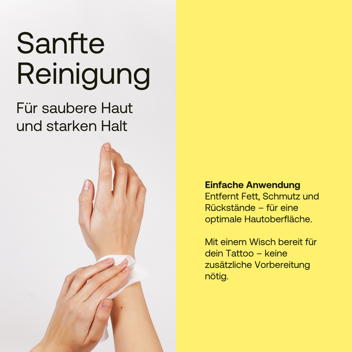 8x Tattoo Primer für saubere Haut & starken Halt