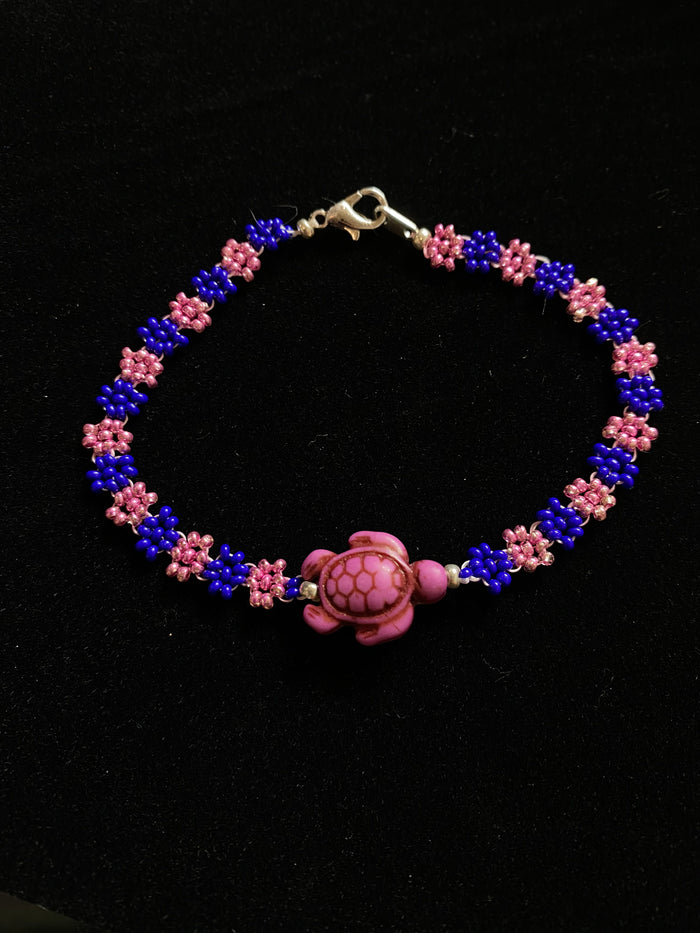 beaded turtle bracelets (variety of colors & sizes)