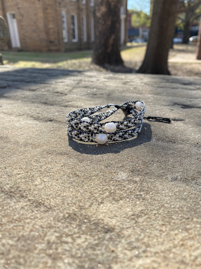 Double wrap bracelets Made By Mvskoke Artist, Donna Ringgold