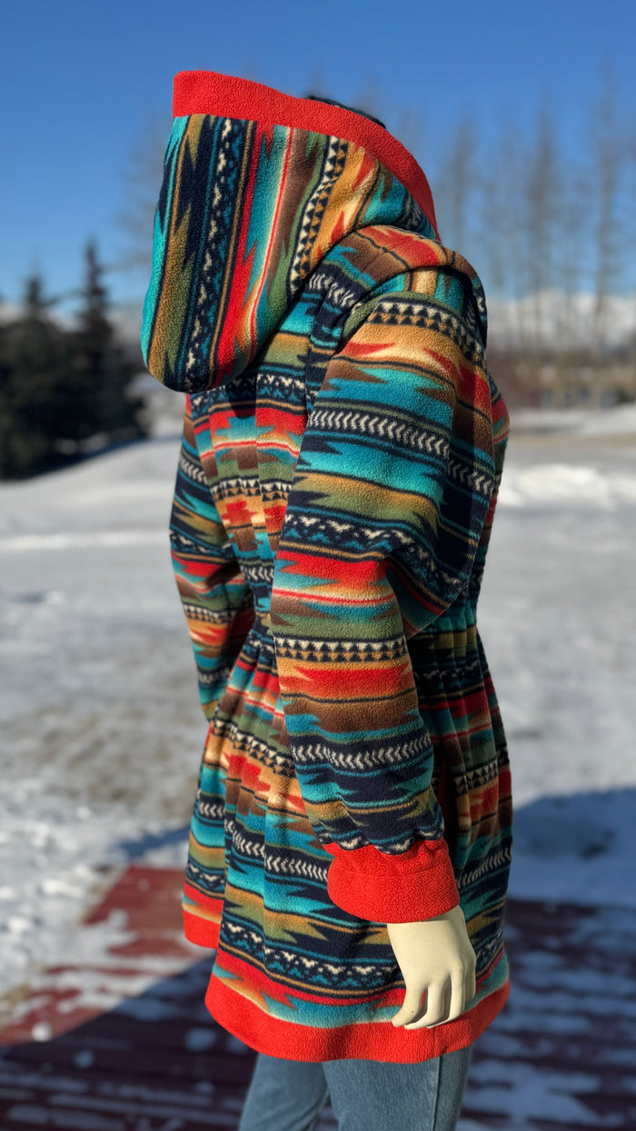 Turquoise Navajo Adult Drawstring Jacket
