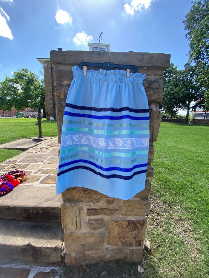 Adult Ribbons skirts, Made by Mvskoke Artist, Emma Ren