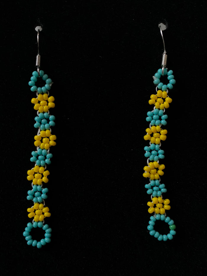 Turquoise & yellow