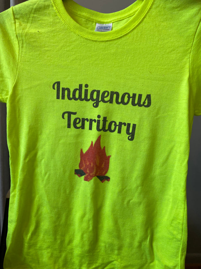 CLEARANCE!!!   Size Small girls "Indigenous Territory" t-shirts