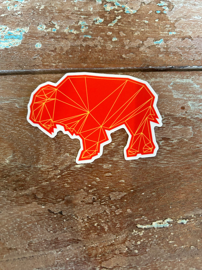 Geo Bison Sticker