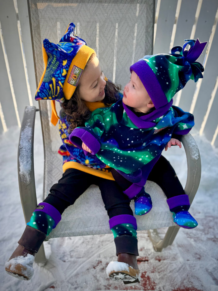 Northern Lights Ski Dangle Hat