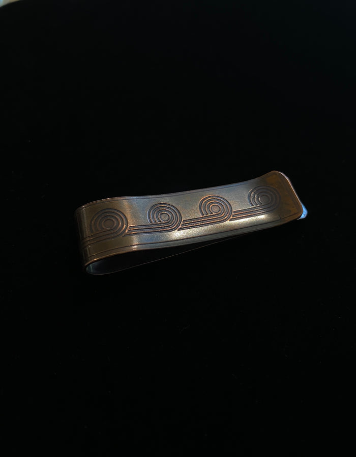 Tie/Money Clip. Made By Mvskoke Artist, Amanda Rutland