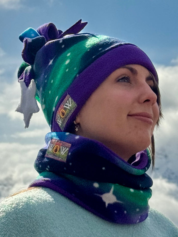 Northern Lights Ski Dangle Hat