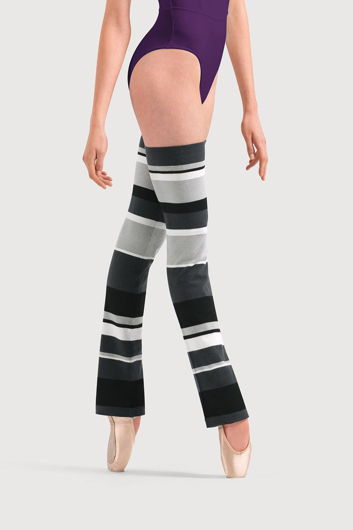 A51107 - Bloch Striped Long Legwarmers