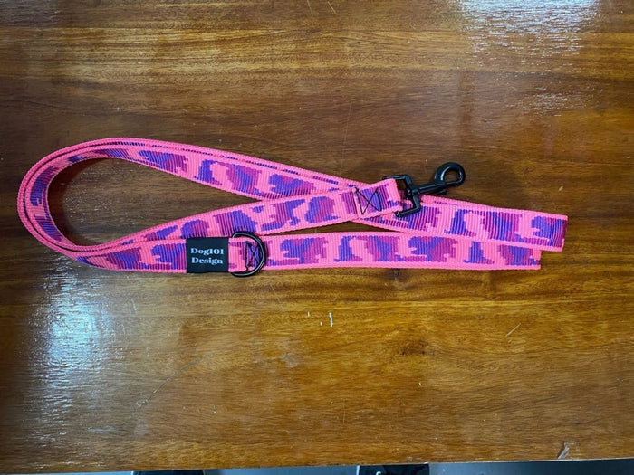 Dogtraining101 Adult Dog Fancy Pink Camo 1.5m x 25mm Lead