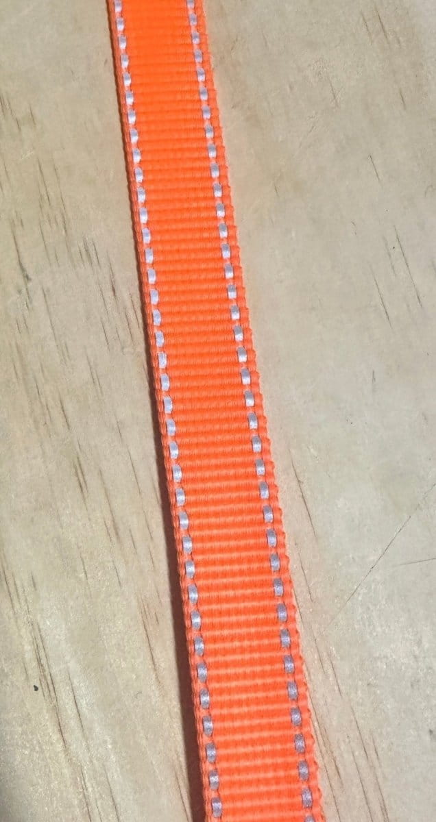 Dogtraining101 Adult Dog Orange Reflective 1.5m x 25mm Lead