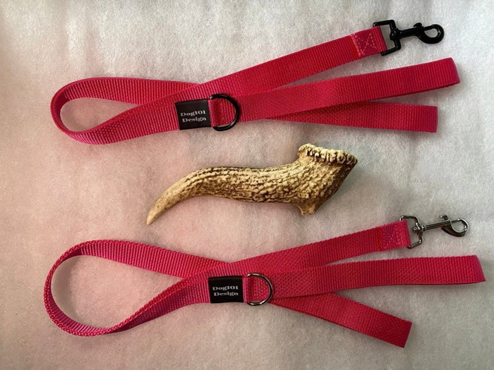 Dogtraining101 Adult Dog Plain Hot Pink 1.5m x 25mm Lead