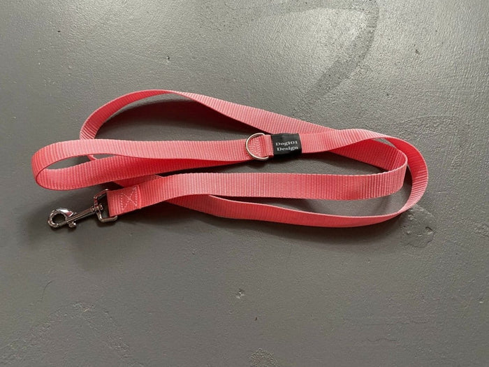 Dogtraining101 Adult Dog Plain Light Pink 1.5m x 25mm Lead