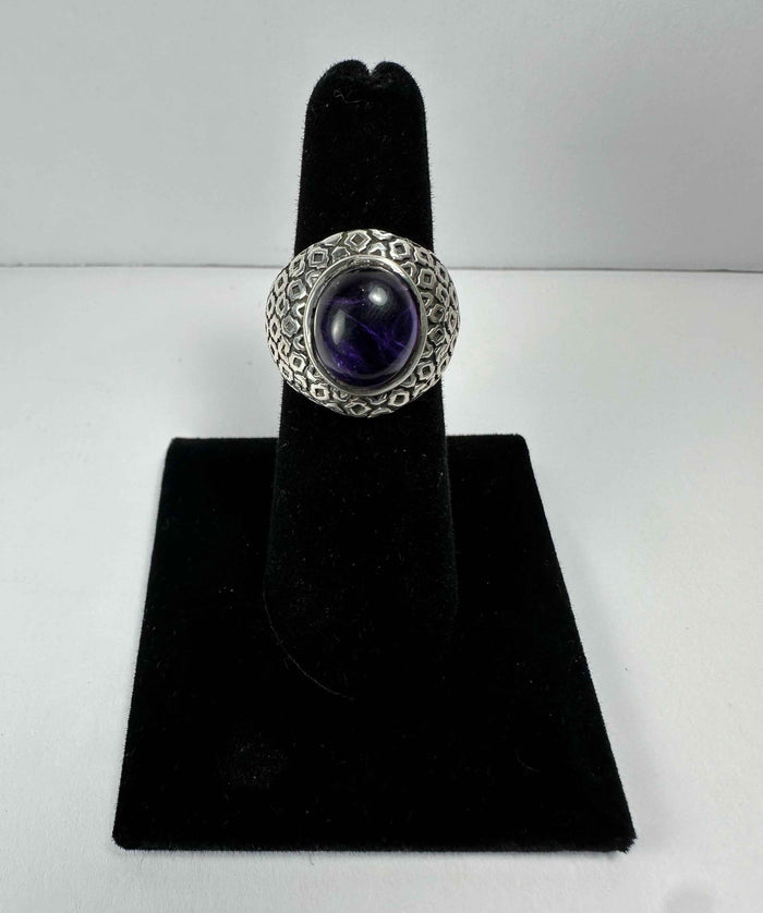 Amethyst Ring - Size 5.5 - Smokin Resin Company