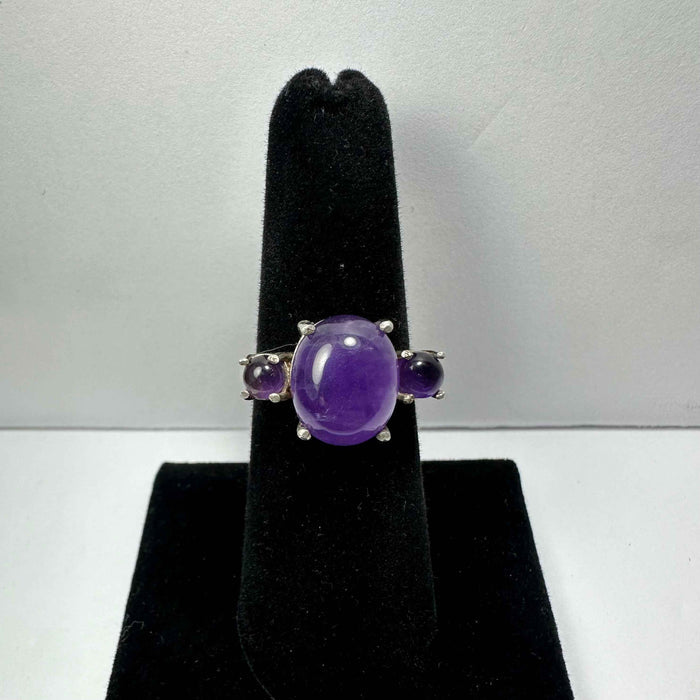 Amethyst Ring - Size 6 - Smokin Resin Company