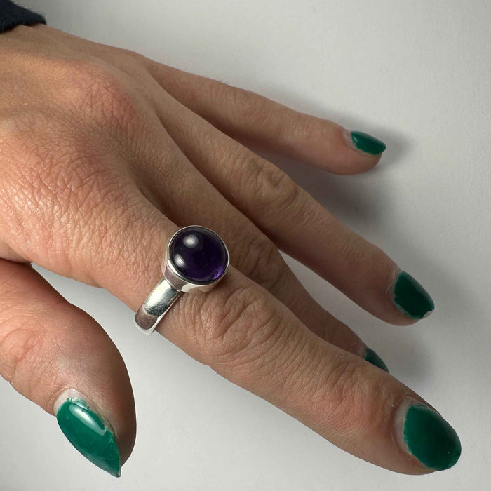 Amethyst Ring - Size 7 - Smokin Resin Company