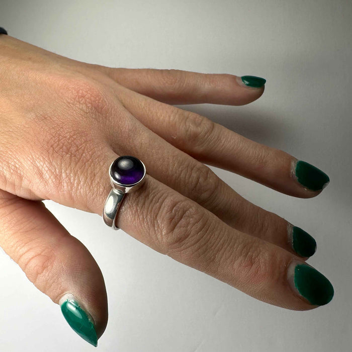 Amethyst Ring - Size 7 - Smokin Resin Company