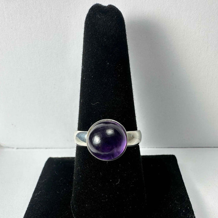 Amethyst Ring - Size 8.5 - Smokin Resin Company
