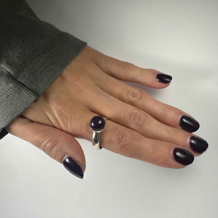 Amethyst Ring - Size 8.5 - Smokin Resin Company