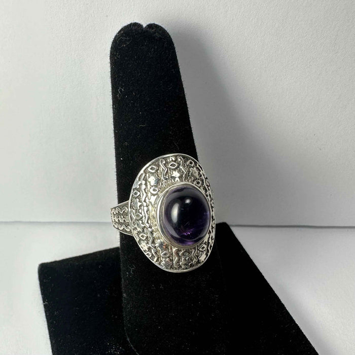 Amethyst Ring - Size 8 - Smokin Resin Company